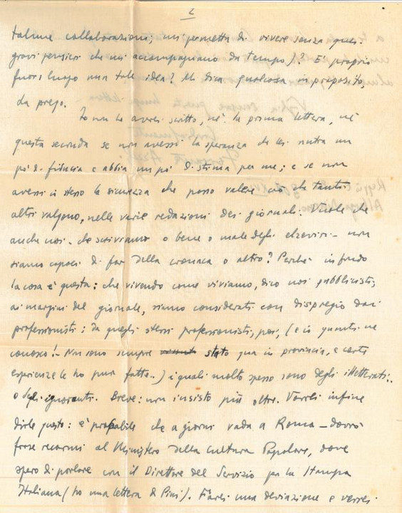 Lettera di Ferrante Azzali a Giovanni Ansaldo, 03-10-1938 (3)